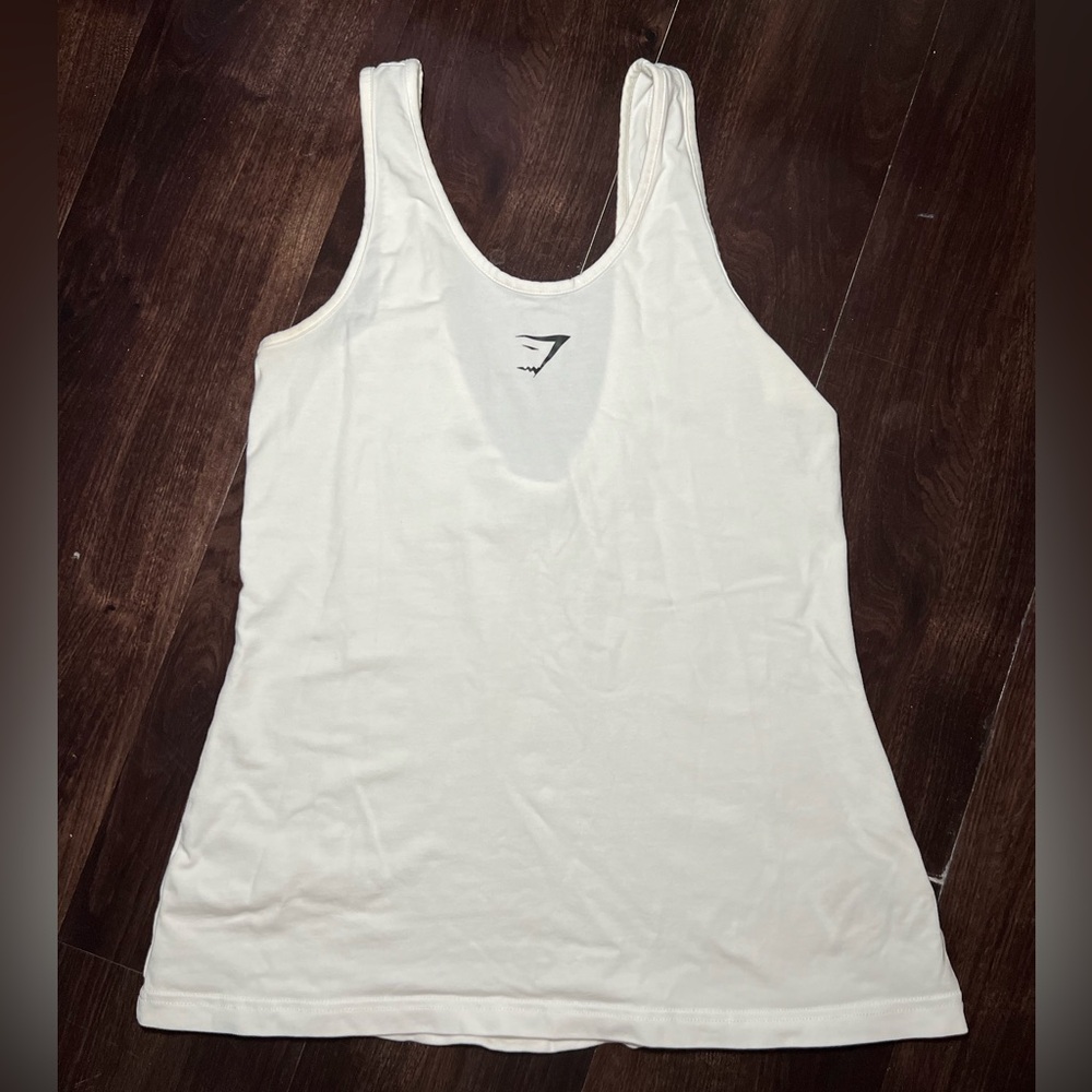 Gymshark Workout White Top Size Small